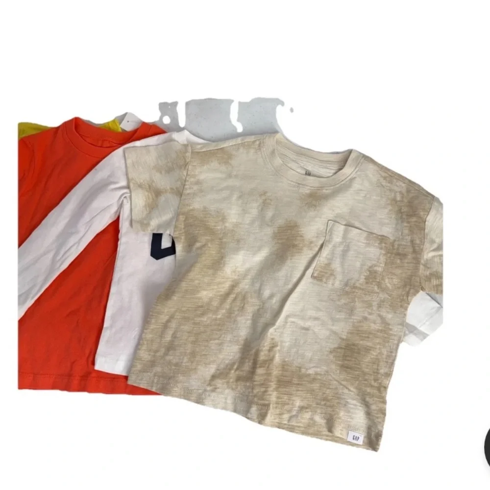Gap Short Sleeve T-shirts, Boys Size 4 NWT, Lot of 5